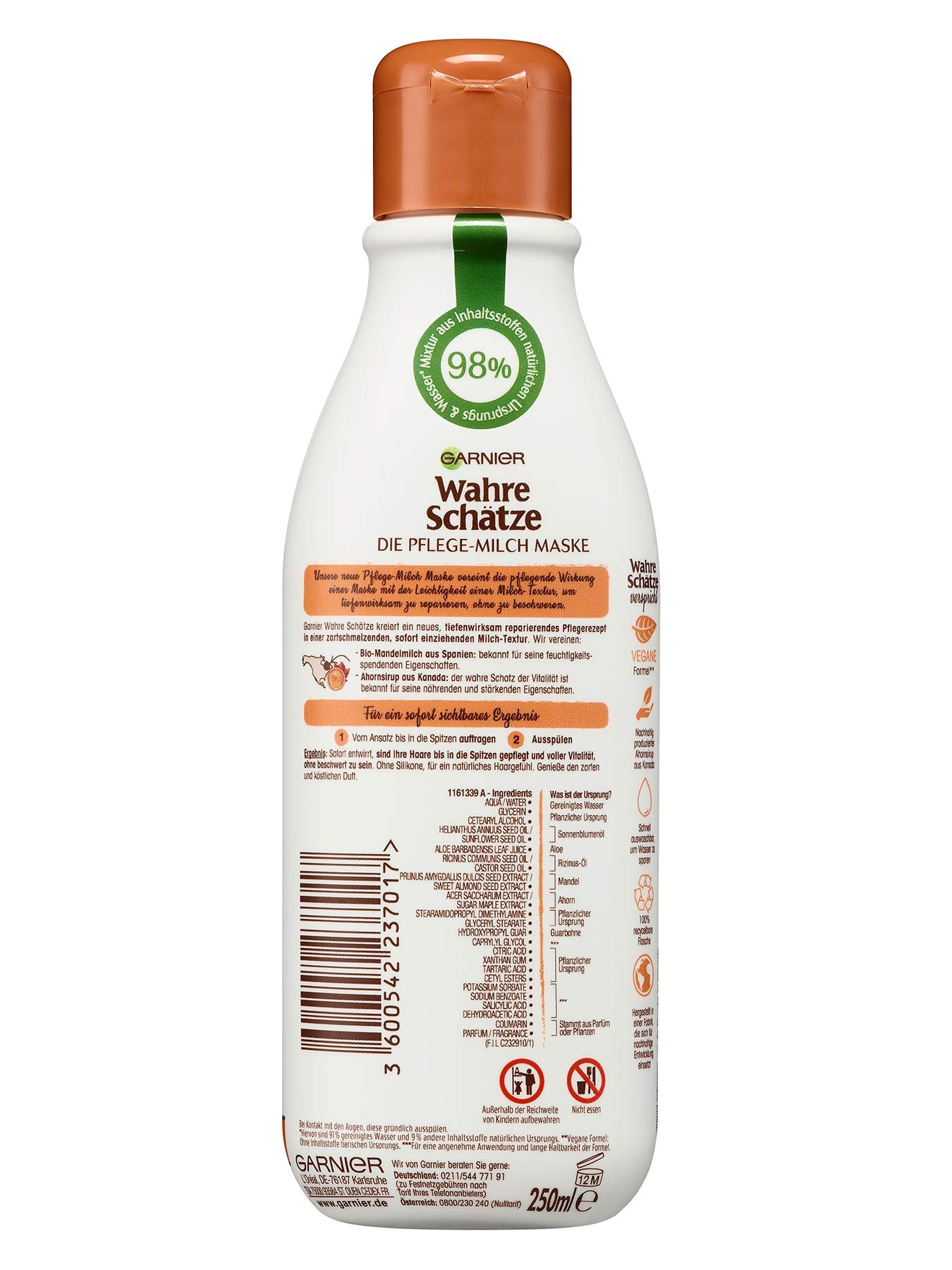 Pflegemilch-Maske-Wahre-Schaetze-Reparierender-Ahorn-250ml-Rueckseite-Garnier-Deutschland-gross